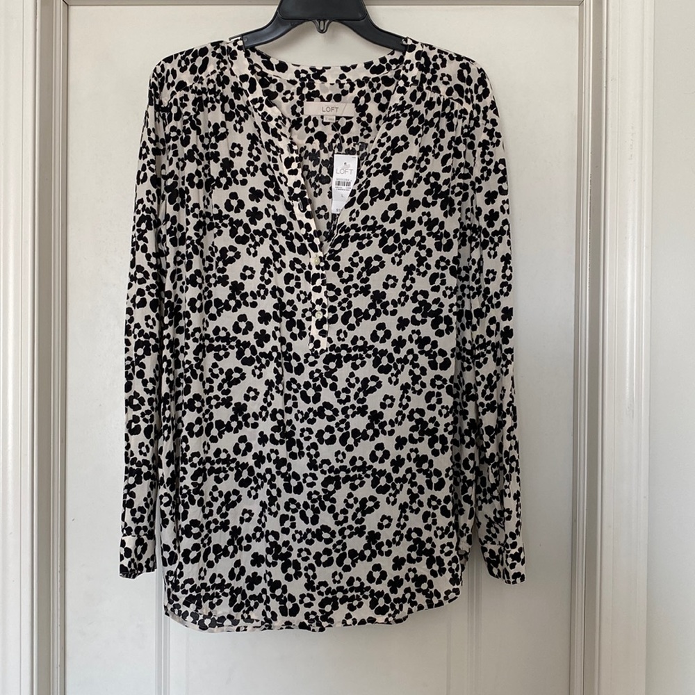 Flowered loft blouse